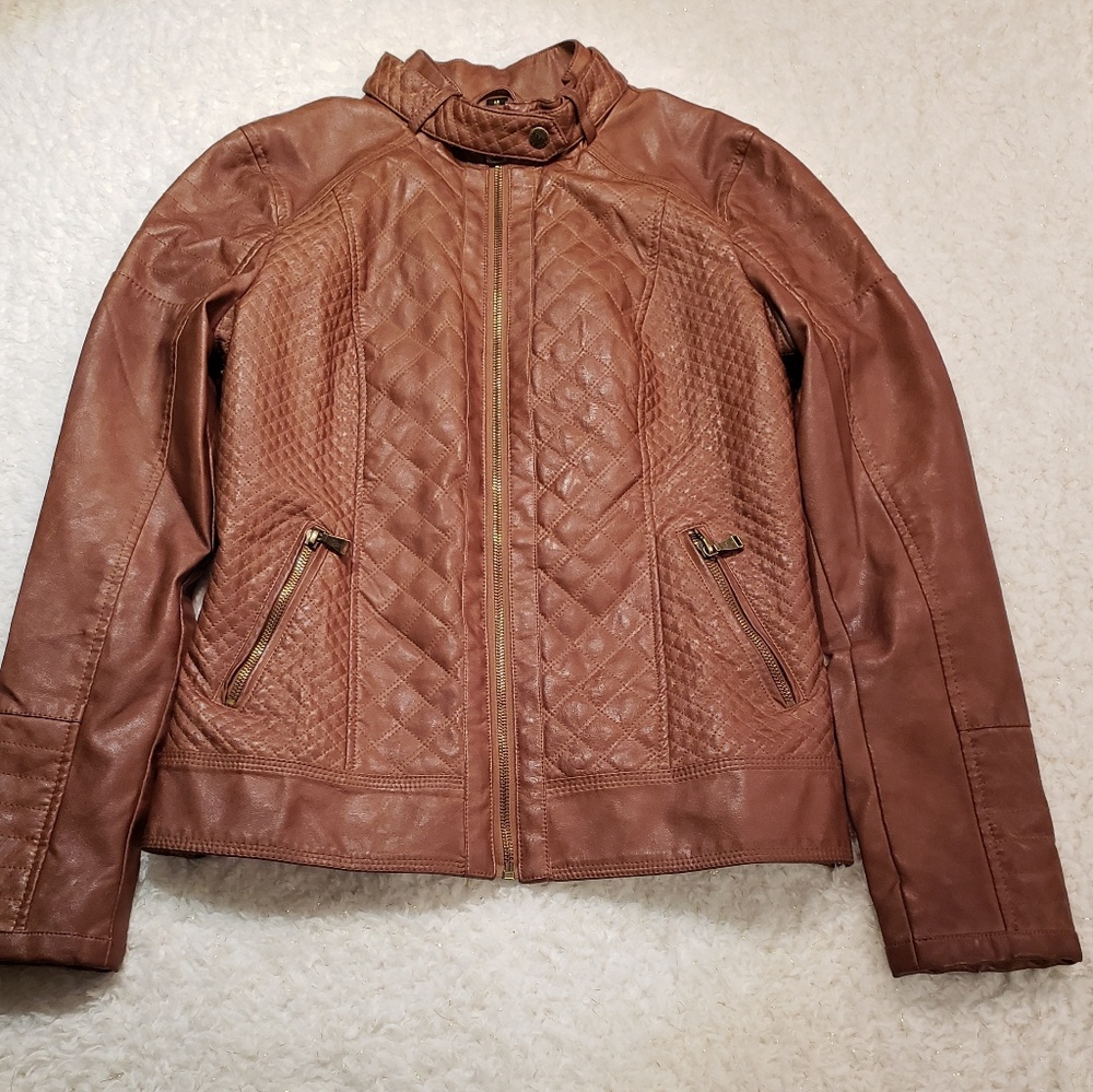 NWOT Guess Faux Leather Women's Jacker